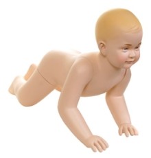Манекен детский 6-12 месяцев с макияжем (Арт.BABY03)