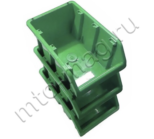 Лоток-ящик для метизов полипропиленовый зеленый 225×155×120мм 4 л